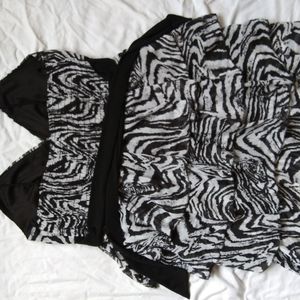 Yummy Plus Animal Print Ruffled Dress